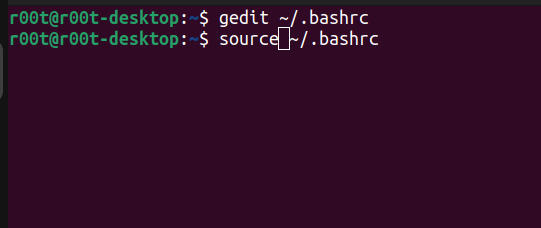 refresh bashrc after editing